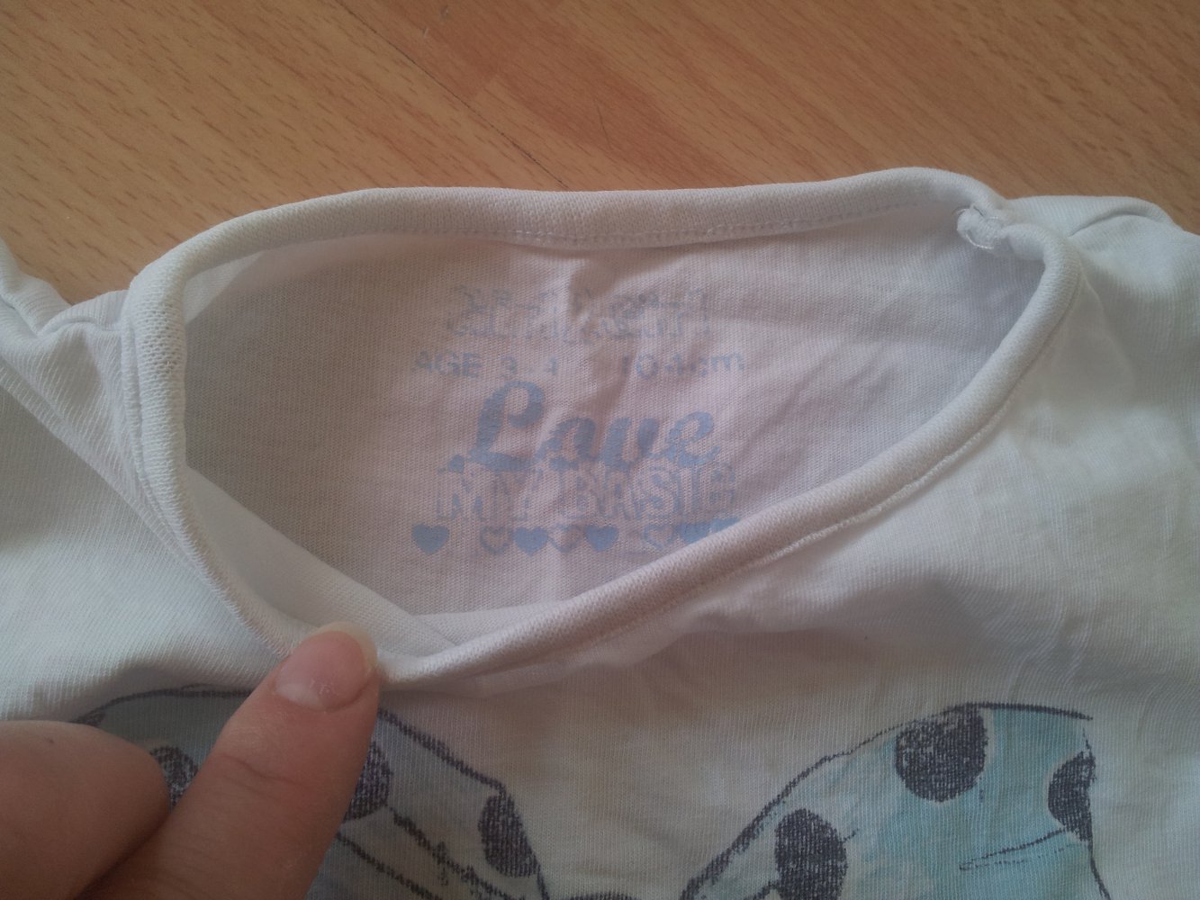  Shirt weiß türkis Schleife Gr. 104