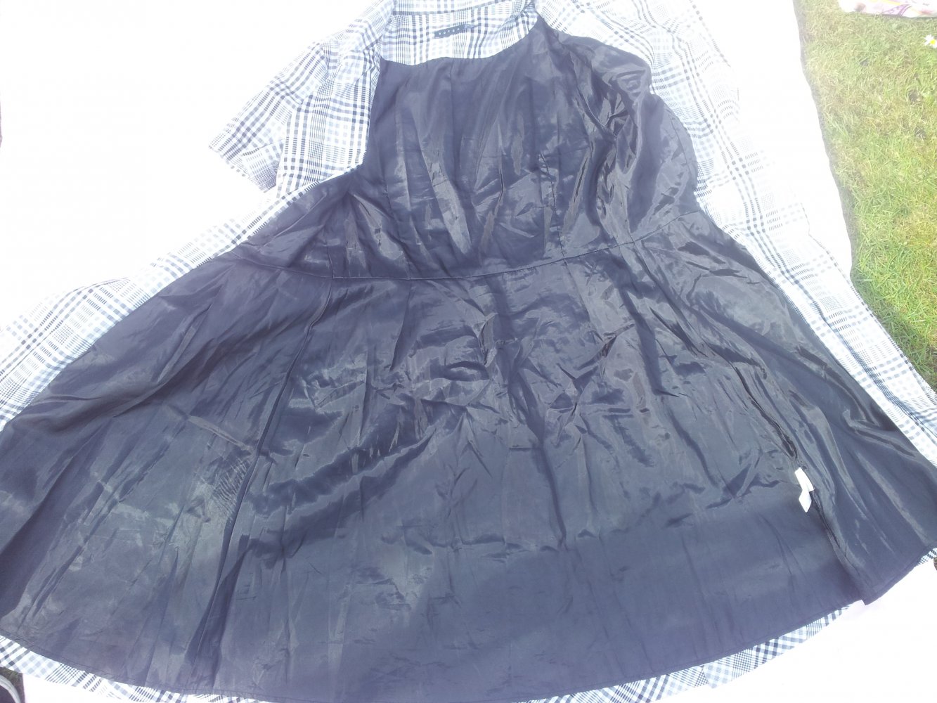 Kleid schwarz weiß Kariert Koton Gr. 42
