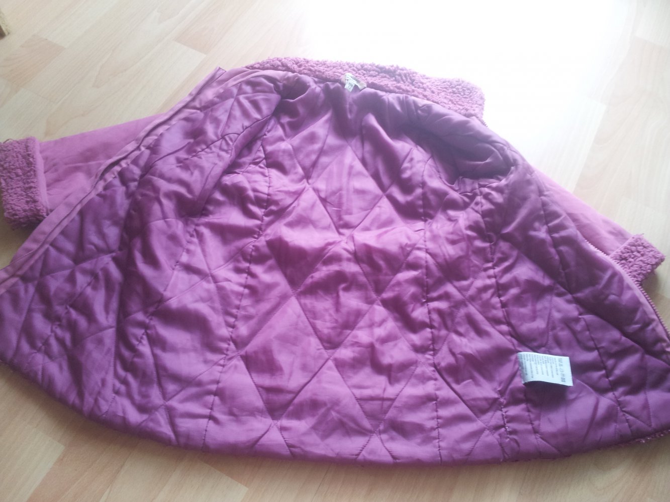 Winterjacke Mantel rosa pink magenta H&M Gr. 104