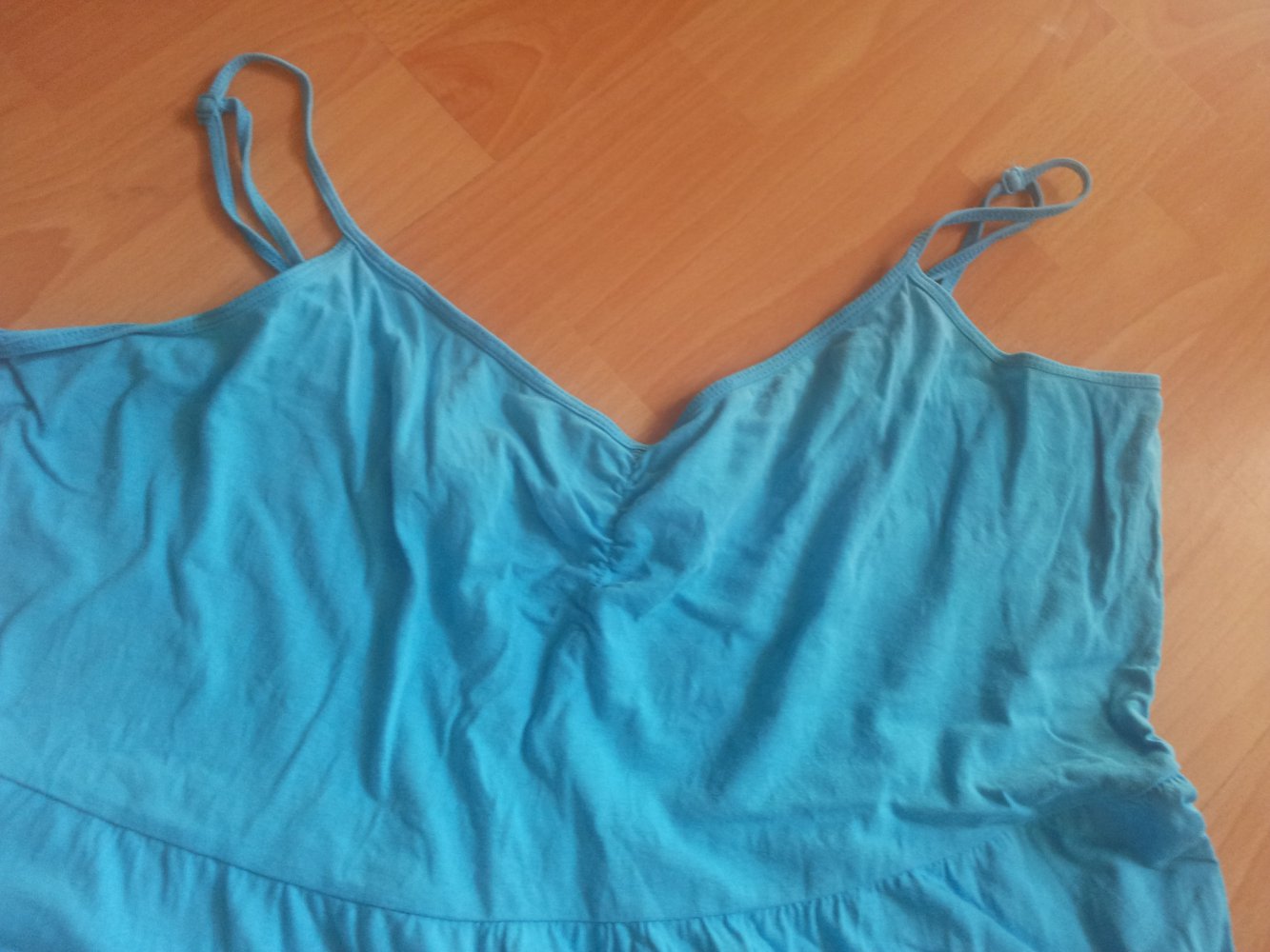  Kleid türkis Gr. 46 100% Baumwolle