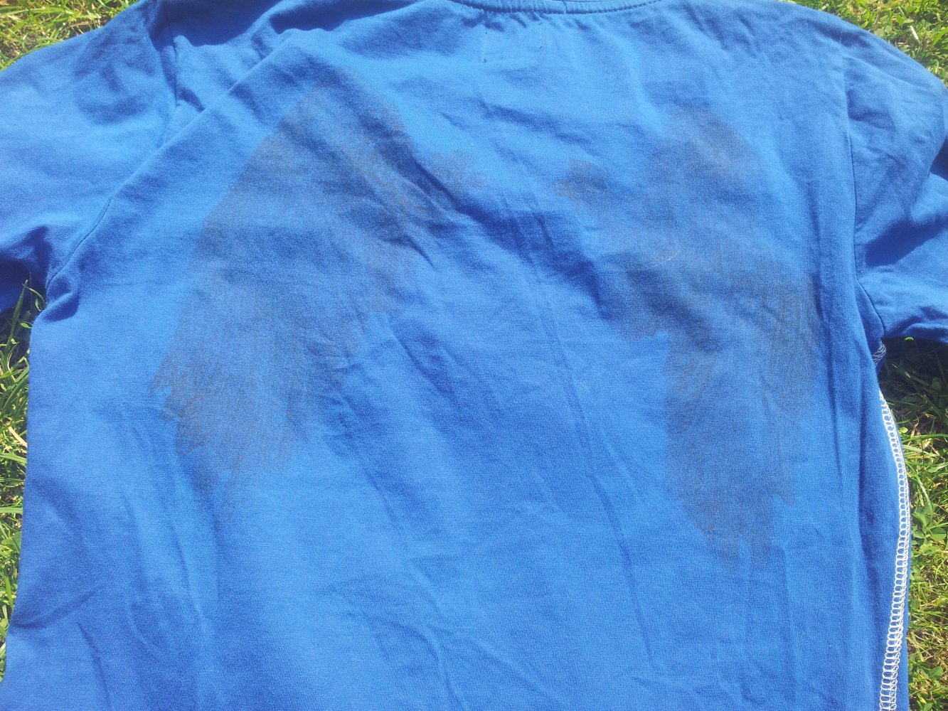 Pullover blau Only Spruch Engelsflügel Gr. M 