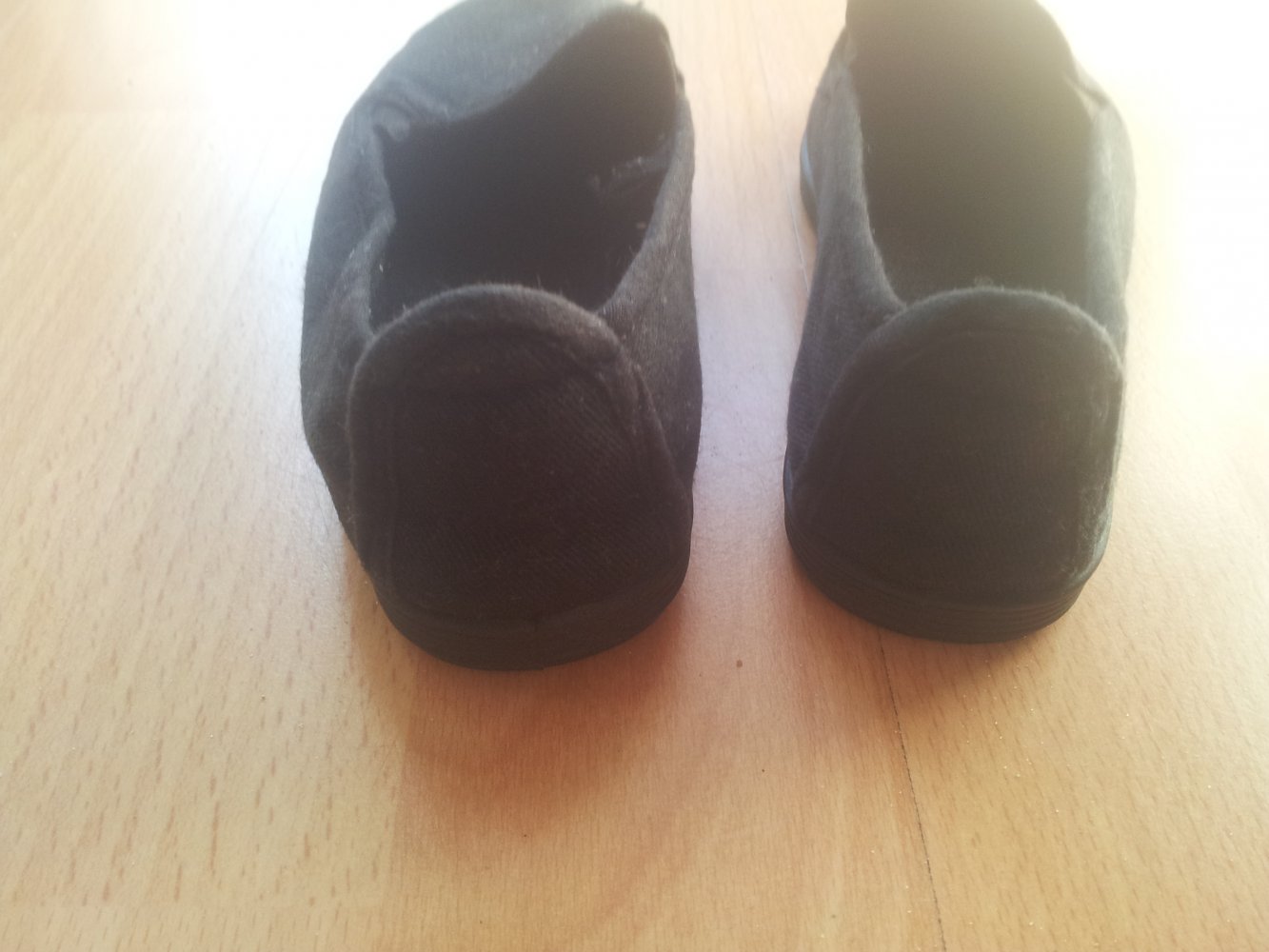  Ballerinas schwarz Gr. 25/26