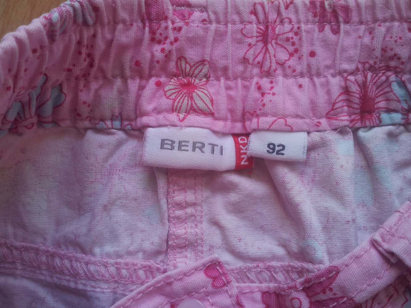  Rock pink rosa mint Schmetterlinge BlumenGr. 92