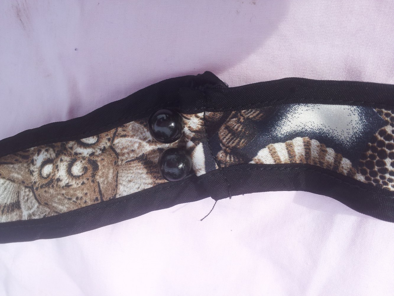  Neckholder Kleid Koton Gr. 40 Satin Streifen Blumen Muschelketen