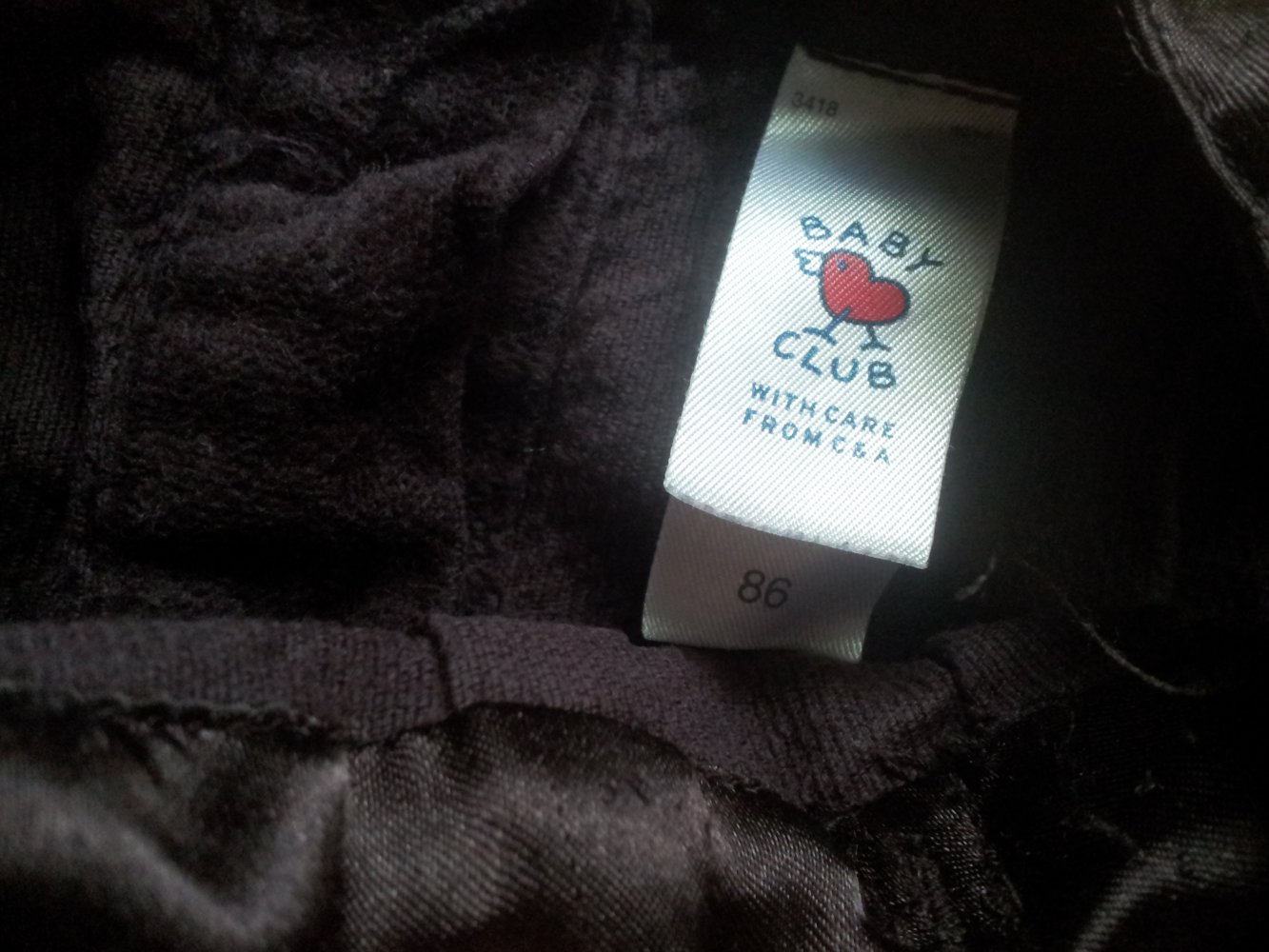 Kleid braun  C&A Blumen Stickerei Pailletten Gr. 86 