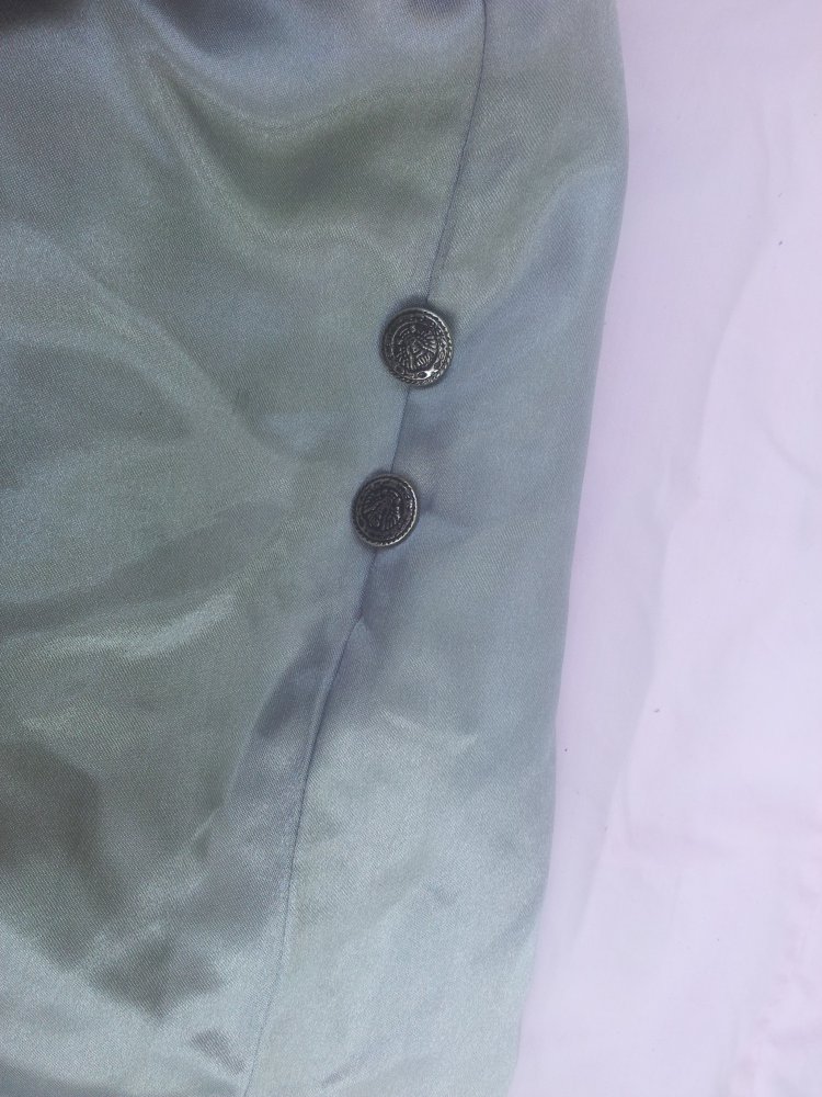  Jumpsuit Only Gr. M silber galaktisch Satin Bondeau