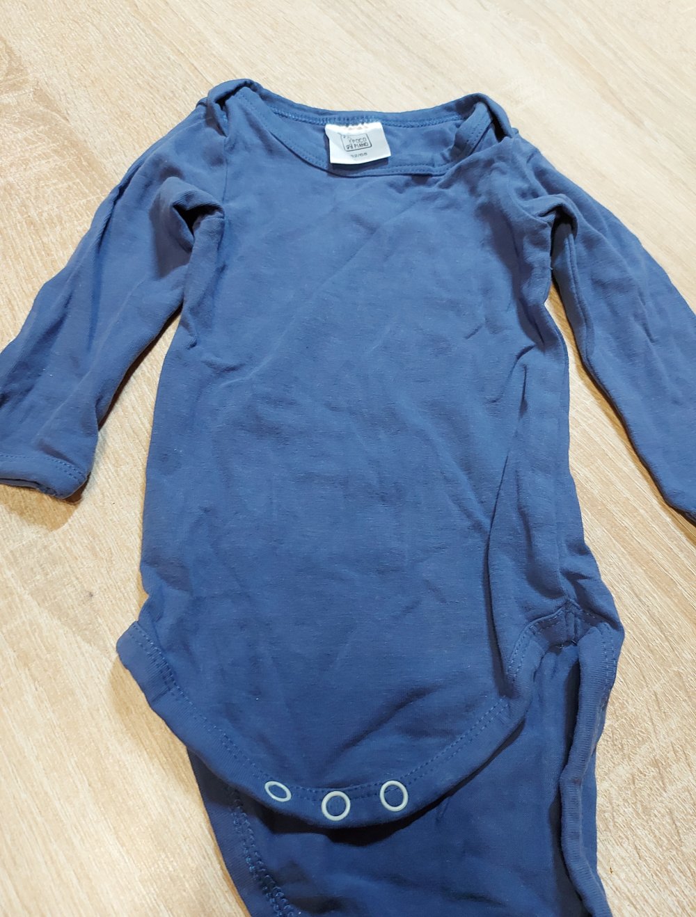 dunkelblauer Langarmbody Größe 62/68