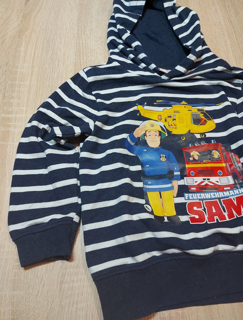 Kapuzenshirt Größe 116 Feuerwehr Mann Sam