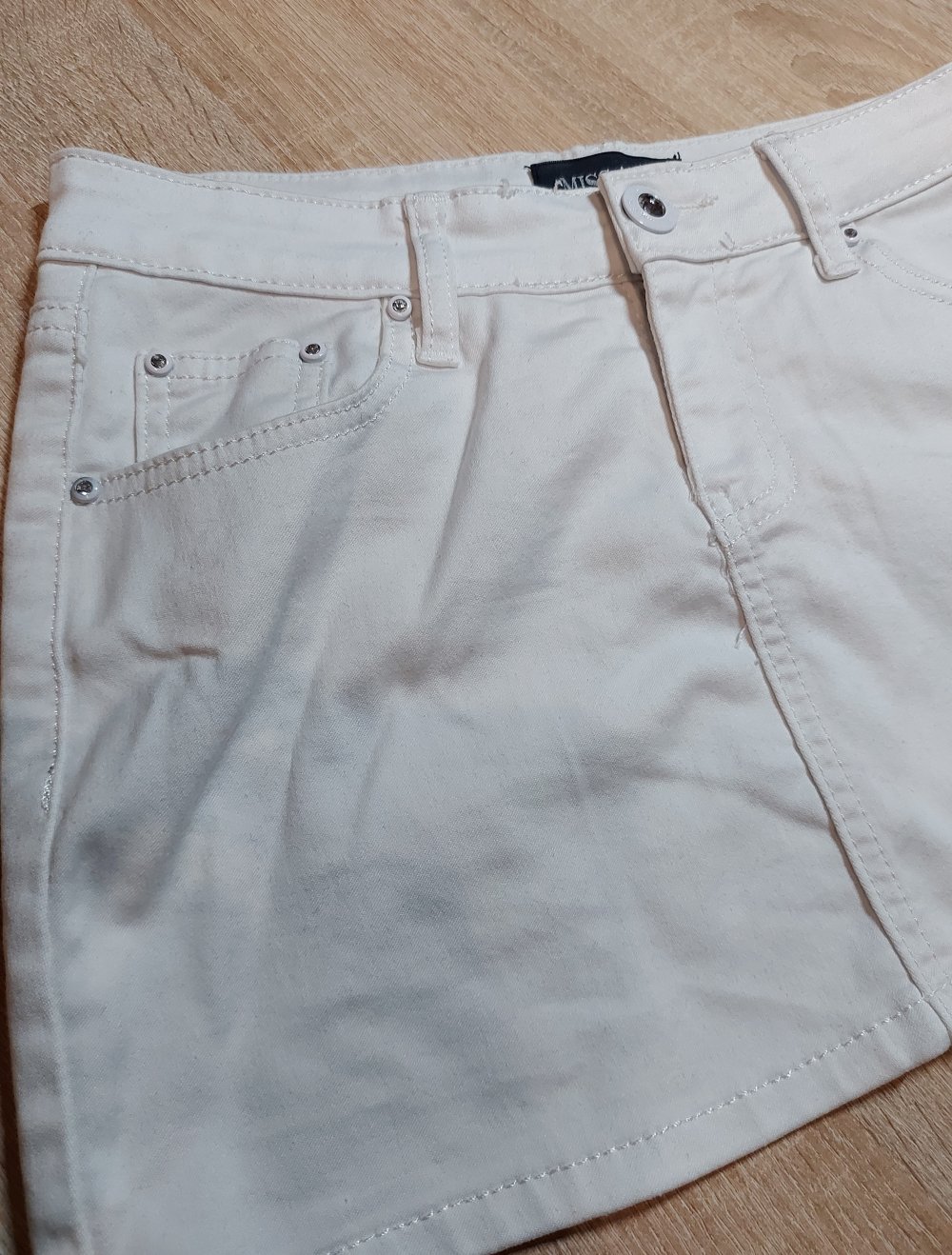 weißer Jeansrock Miss Anna Größe 38