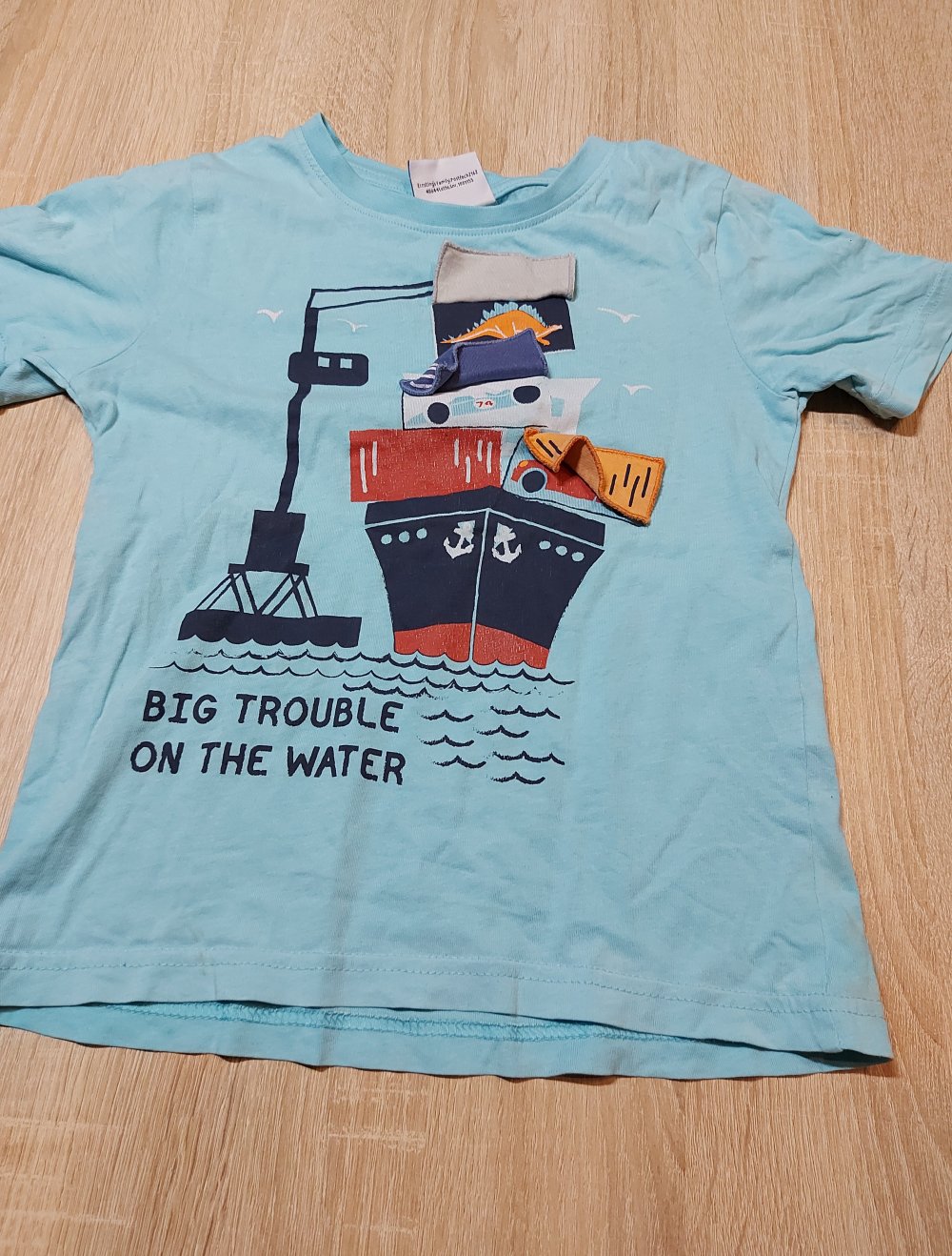 hellblaues T-shirt mit Print Größe 116 Topolino