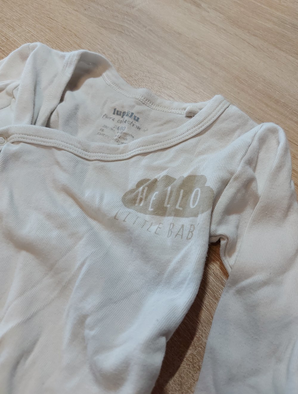 Langarm Wickelbody Größe 74/80 Lupilu