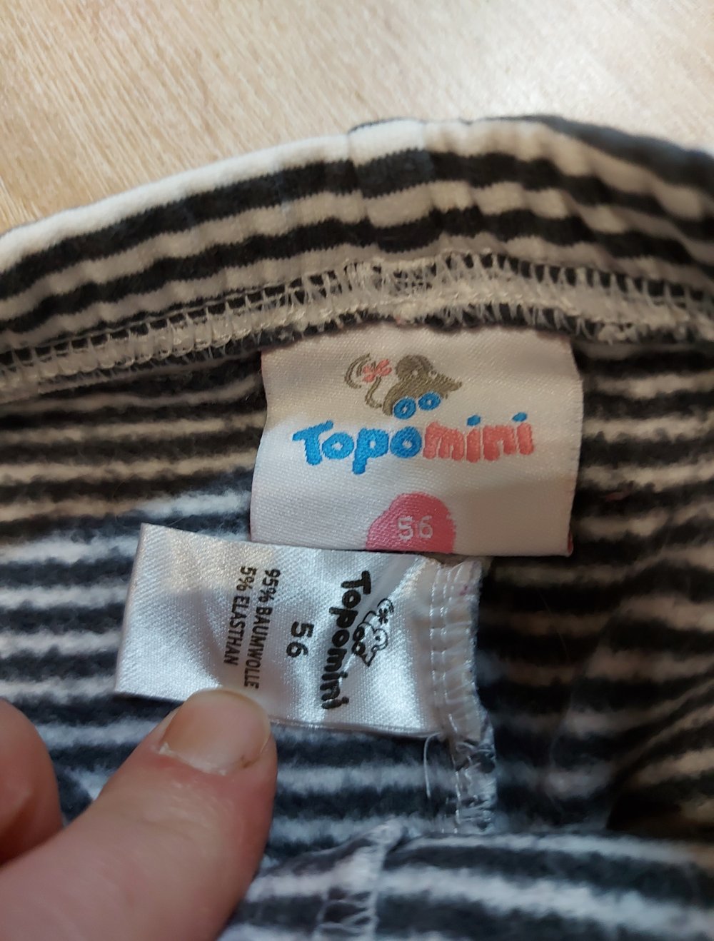 Gestreifte Stoffhose Größe 56 Topomini