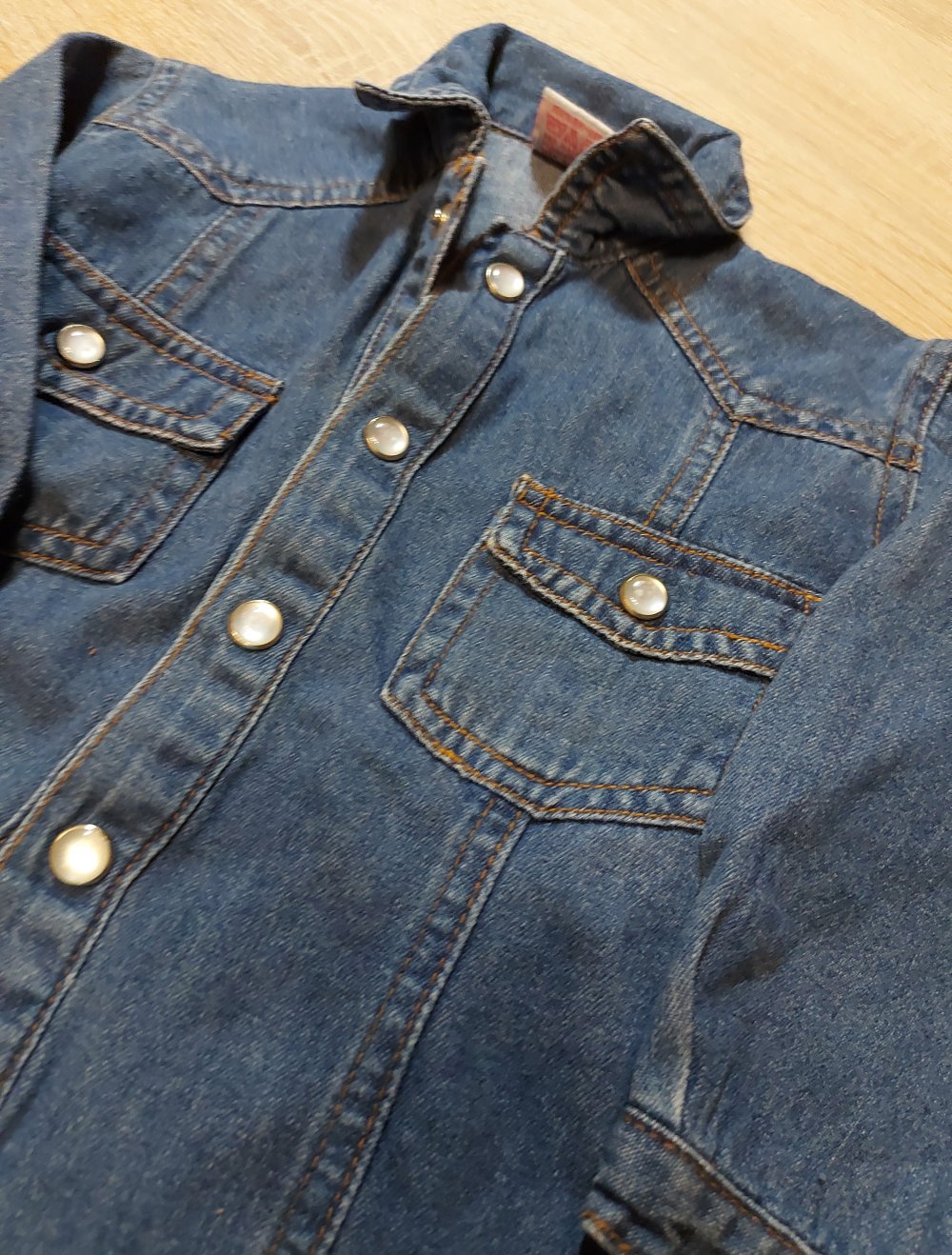 Langarm Jeanshemd Größe 74 Liegelind