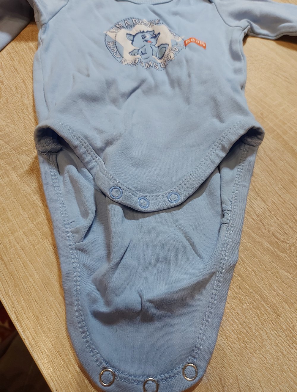 Langarmbody mit Print Größe 74