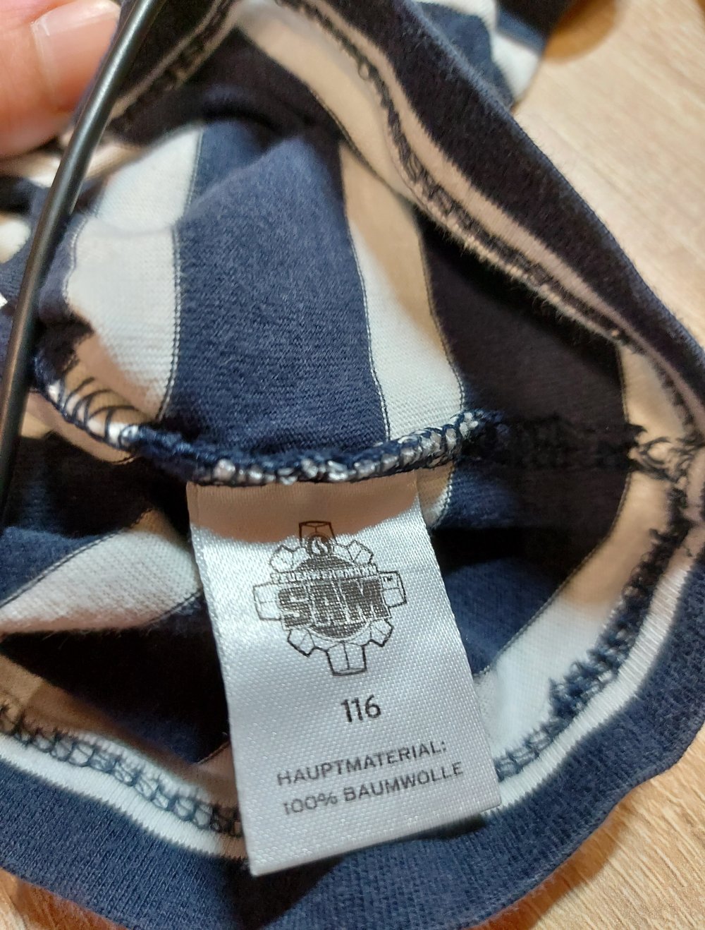 Gestreiftes Langarmshirt Feuerwehr Mann Sam Größe 116