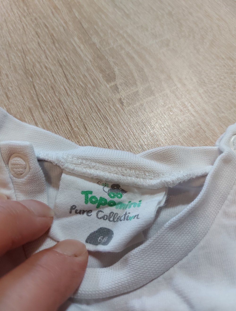 weißes T-shirt Größe 68 Topomini