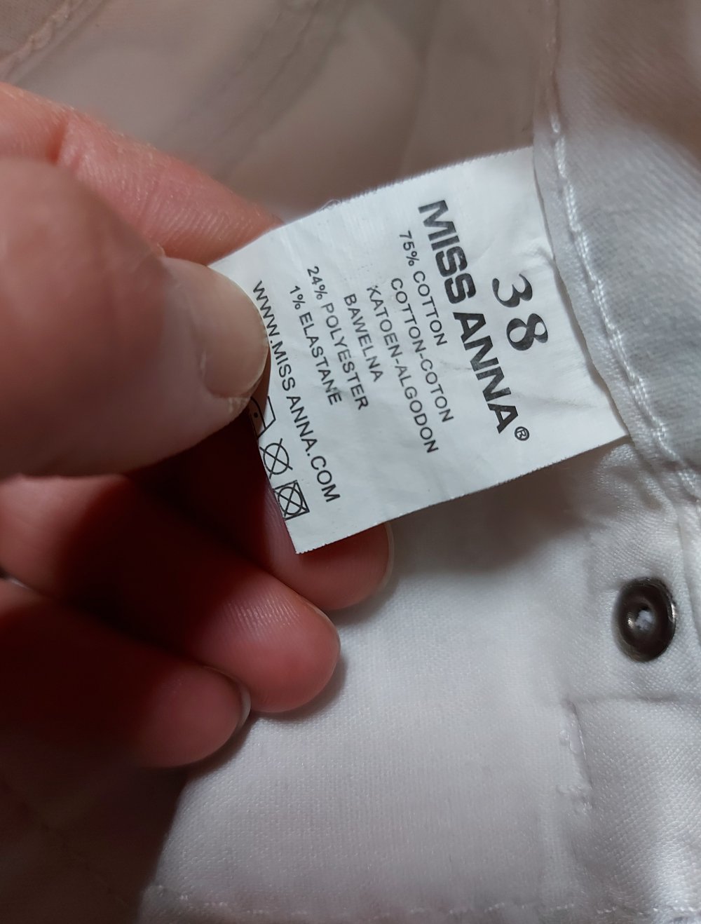 weißer Jeansrock Miss Anna Größe 38