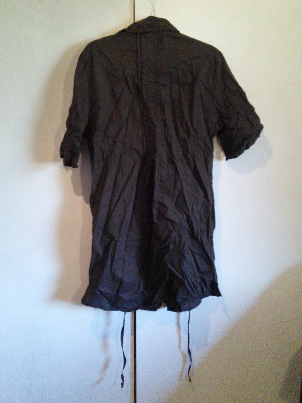 Schokobraune Longbluse