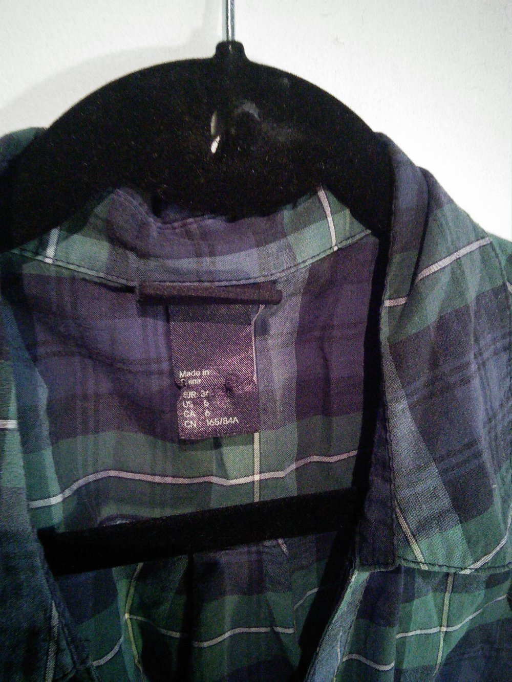 Britische Karo-Longbluse