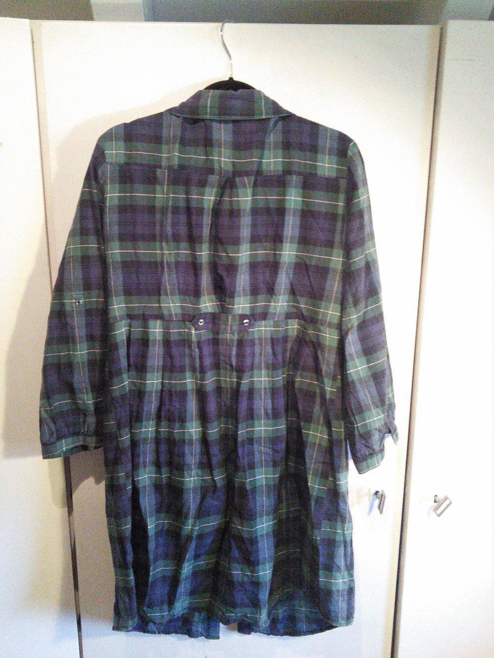 Britische Karo-Longbluse