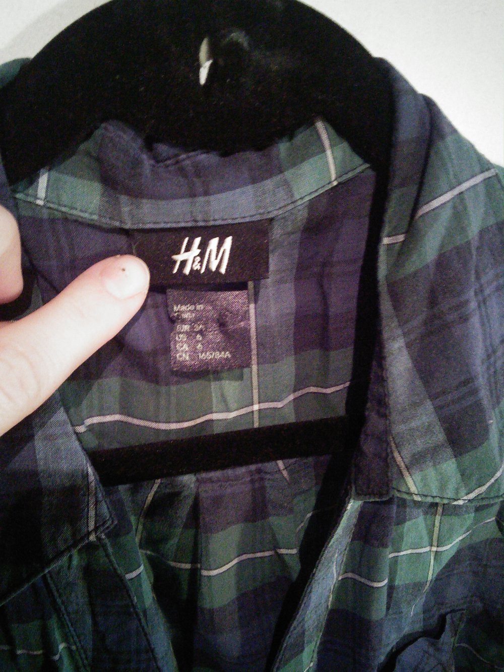 Britische Karo-Longbluse