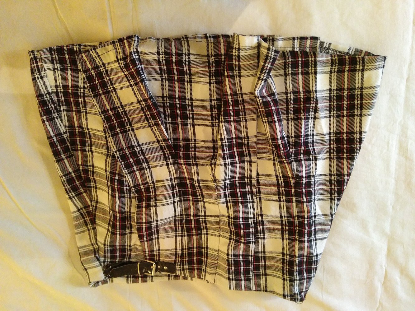 Karierter Wickelrock