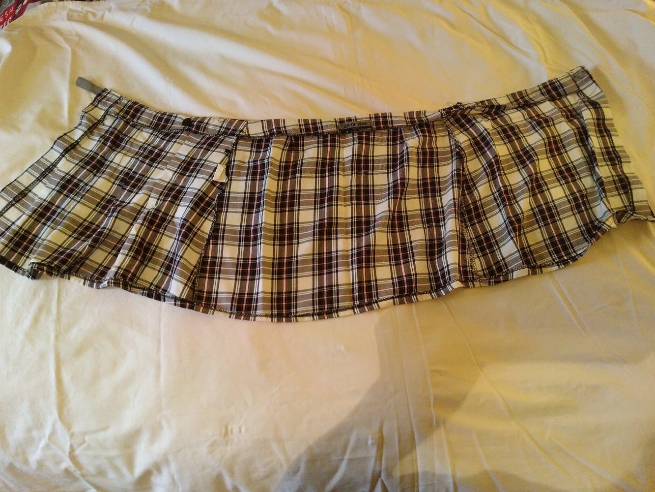 Karierter Wickelrock