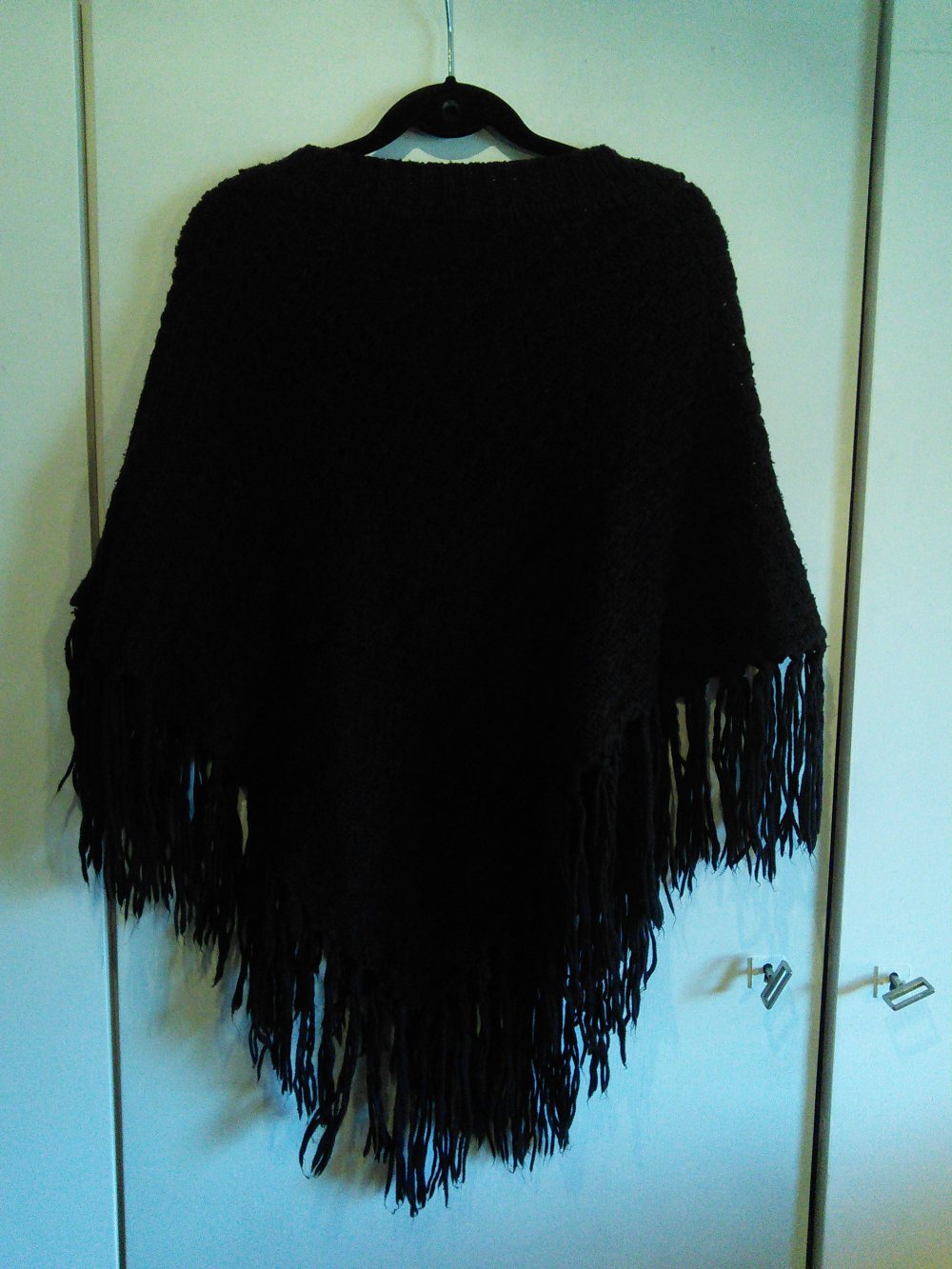 Poncho mit Fransen