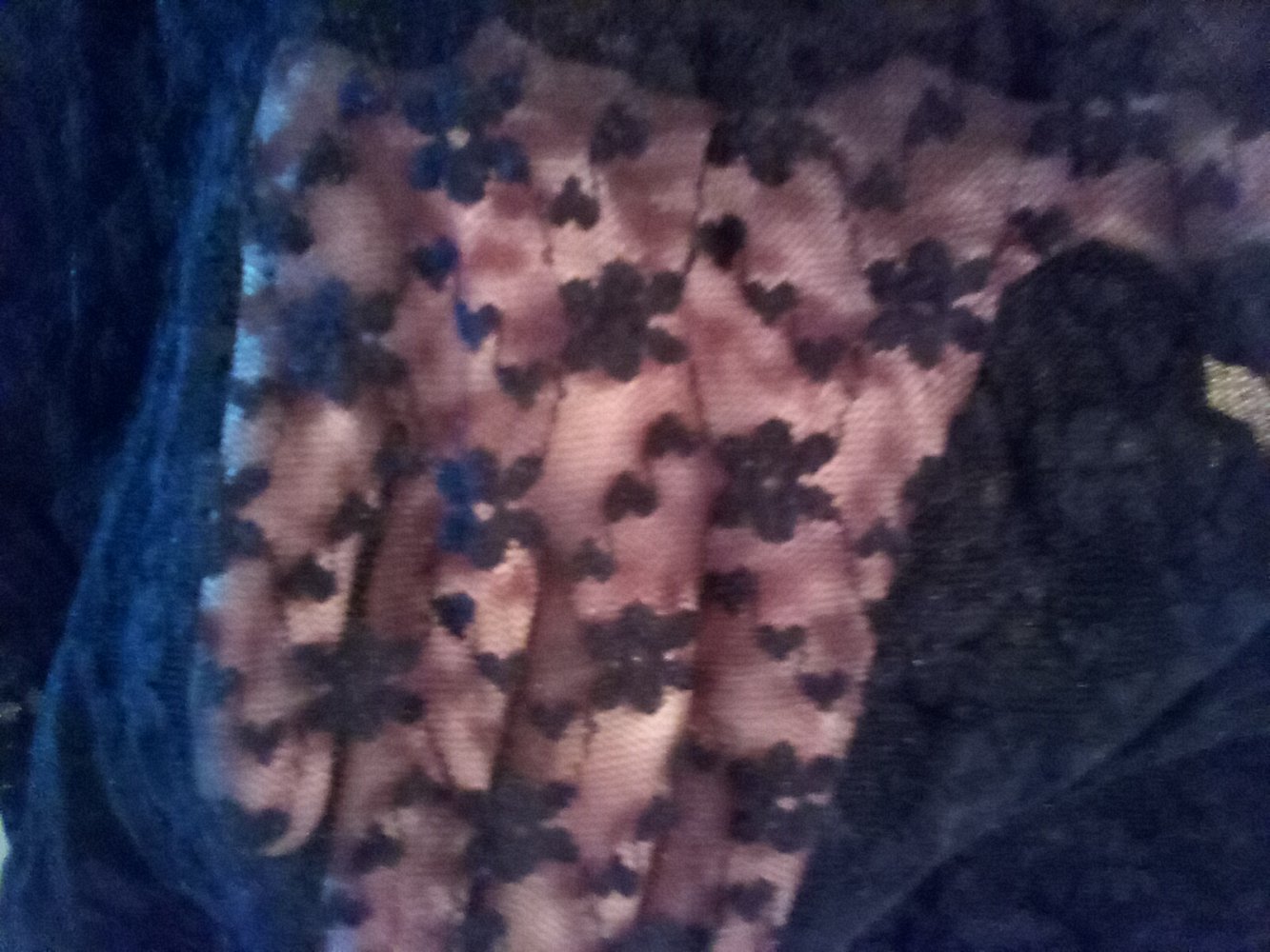 Süßes Nachthemd/ Negligée mit Blumenmuster