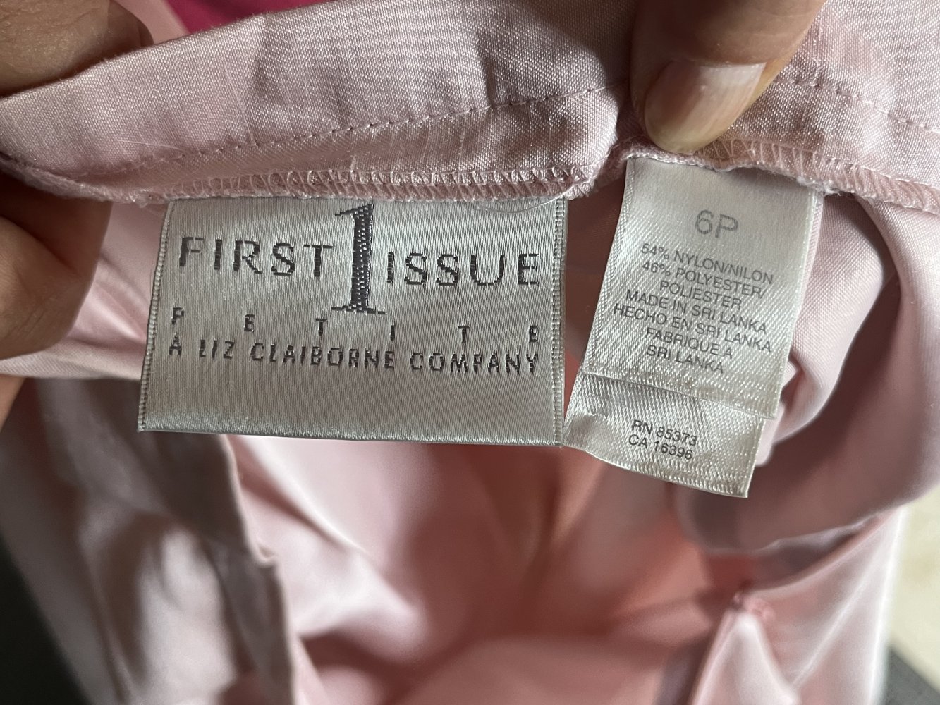 Liz Claiborne First Issue Maxirock Gr.36 Petite Wildseiden Optik Rose