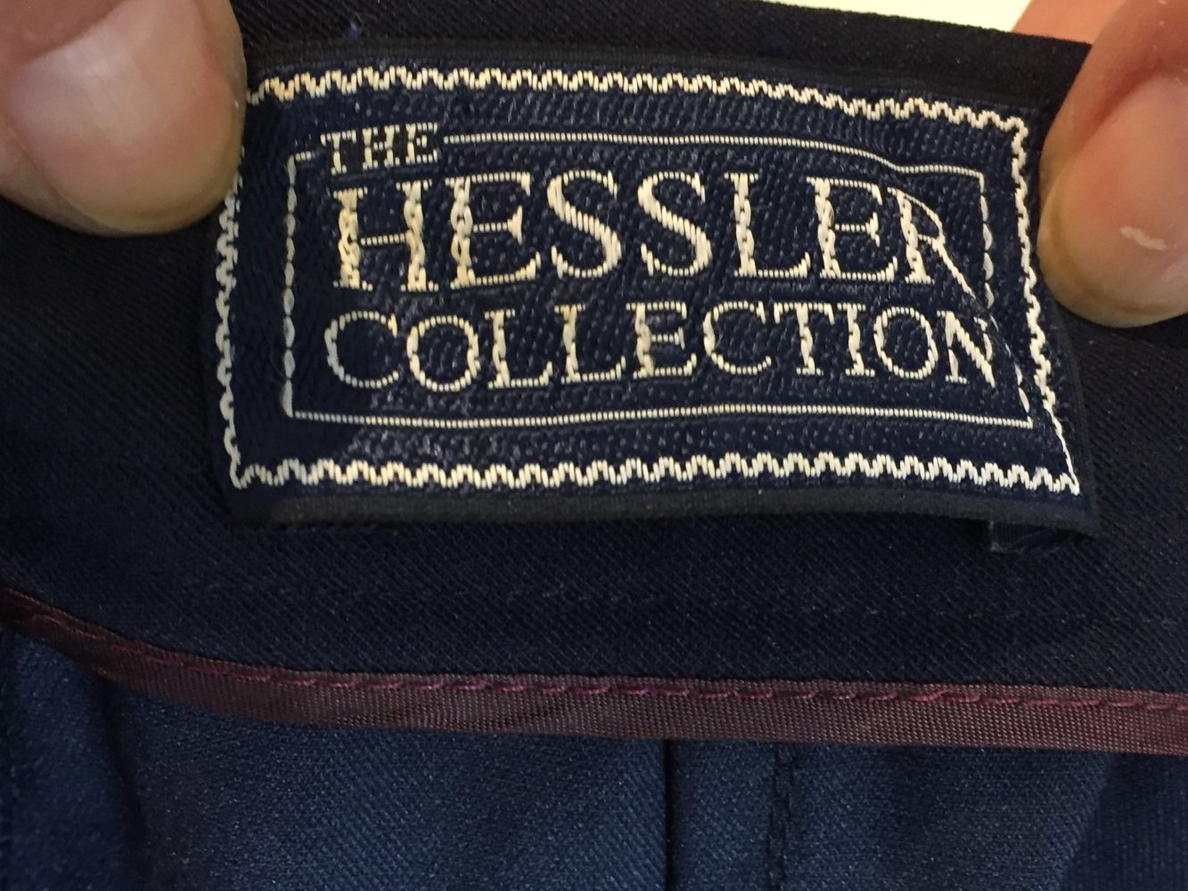 The Henssler Collection High Waist Stretch Rock Gr.36 Navy Blau