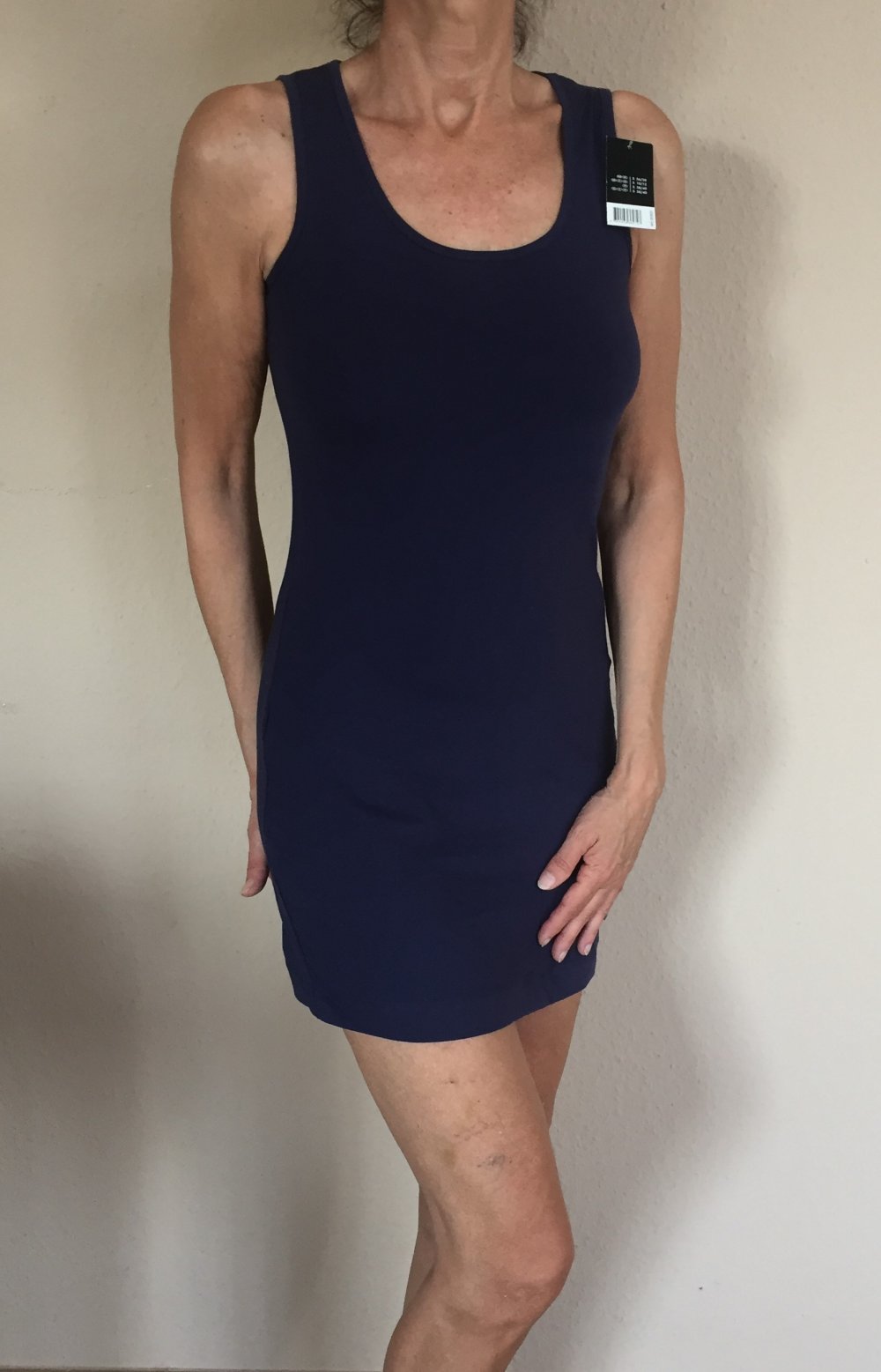 2 HM & Esmara Sommerkleidchen / Unterkleider Gr.XS/S dunkelblau