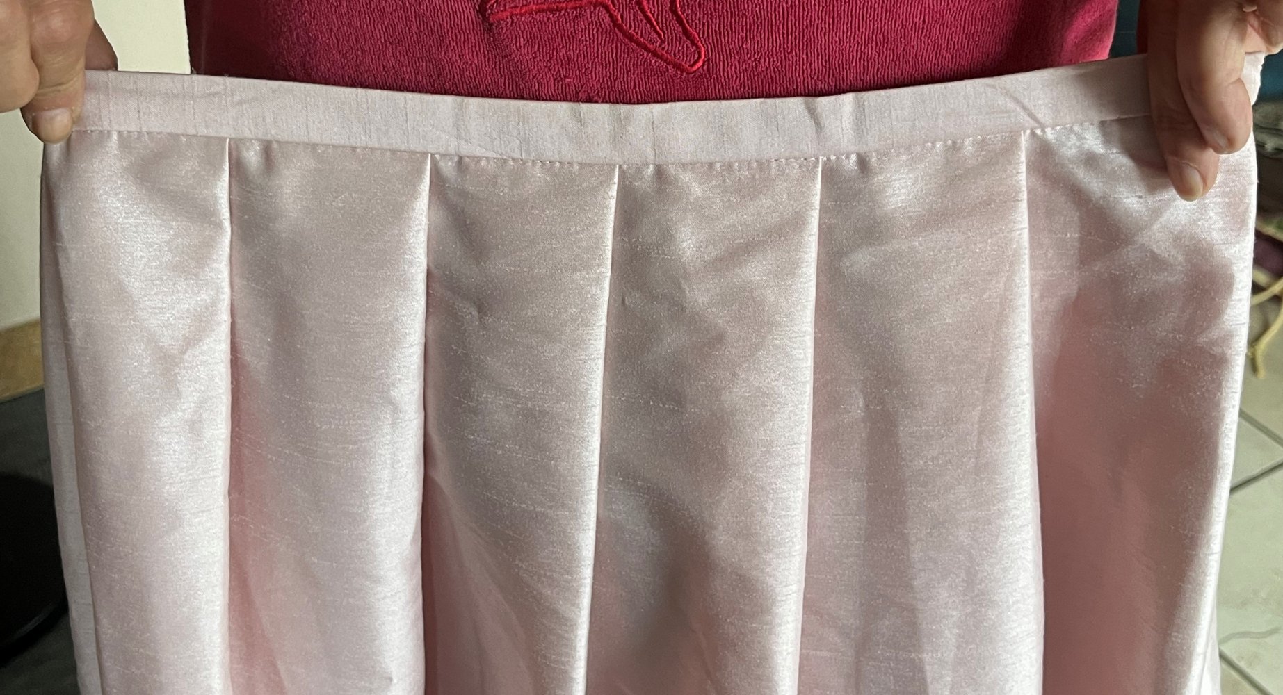 Liz Claiborne First Issue Maxirock Gr.36 Petite Wildseiden Optik Rose