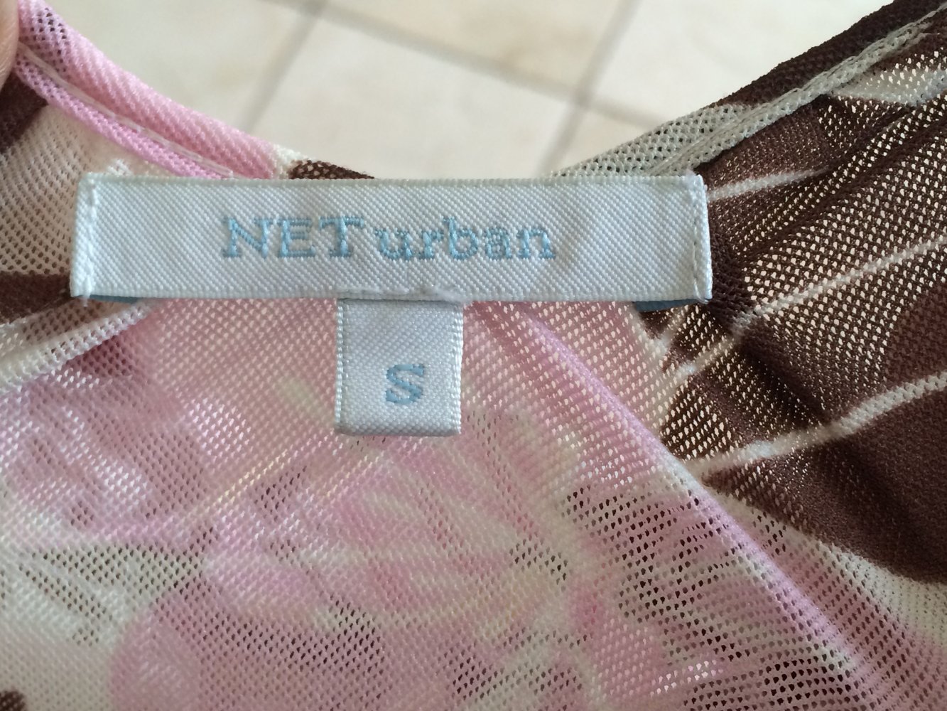 Net Urban Blumen Feen Mesh Kleid Pastell Farben Gr. S/XS,