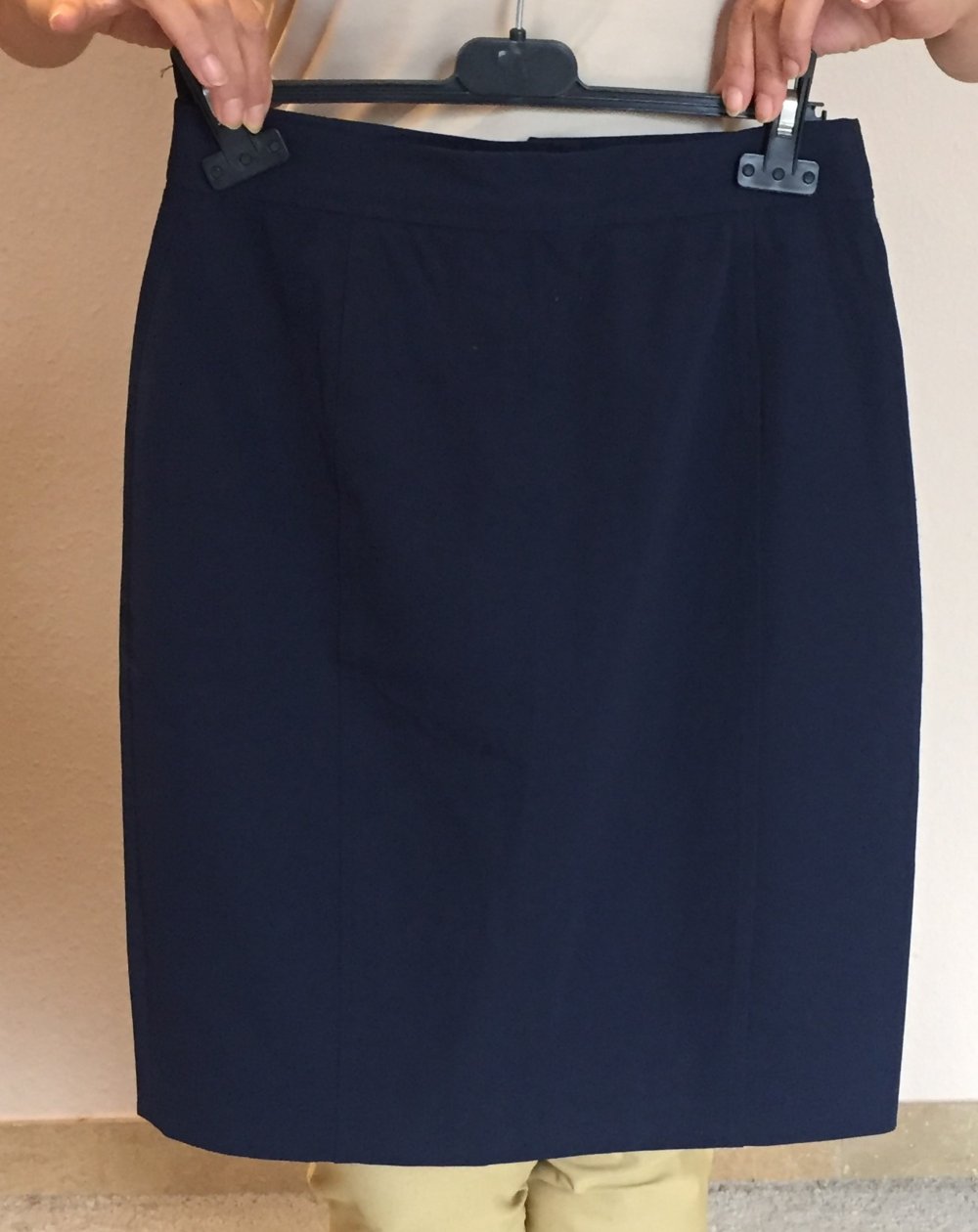 The Henssler Collection High Waist Stretch Rock Gr.36 Navy Blau