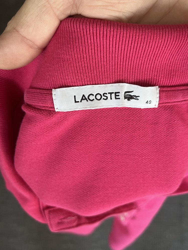 2 Lacoste Polo Shirts Gr.40/M Pink und Apricot