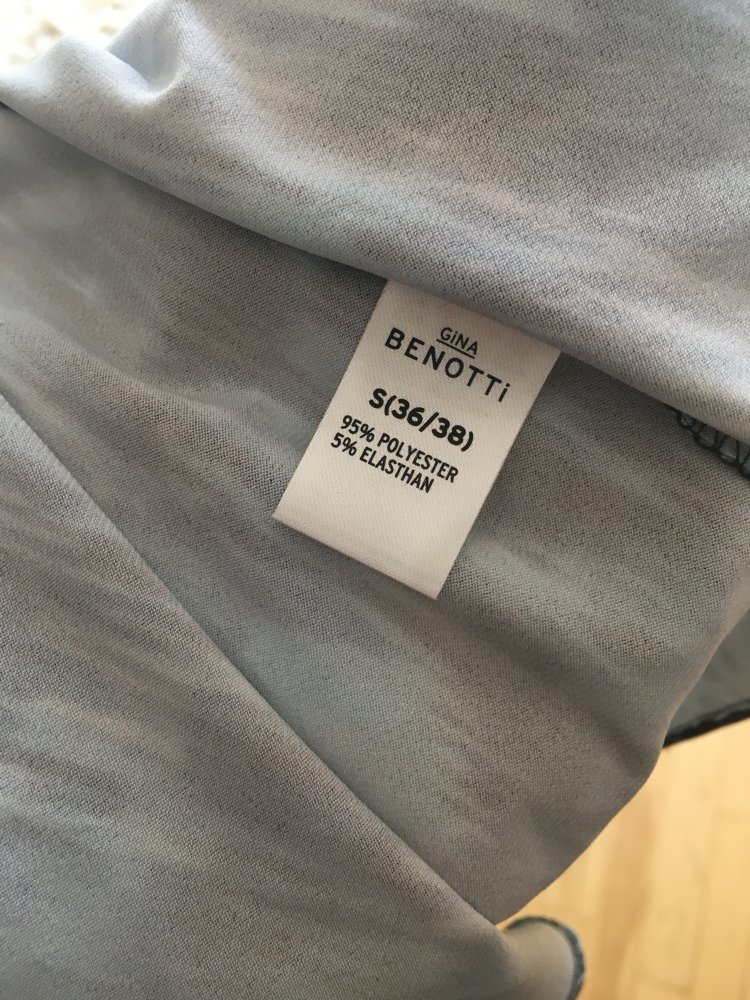 Gina Benotti Sommerkleid Gr.S schwarz / türkis neuwertig