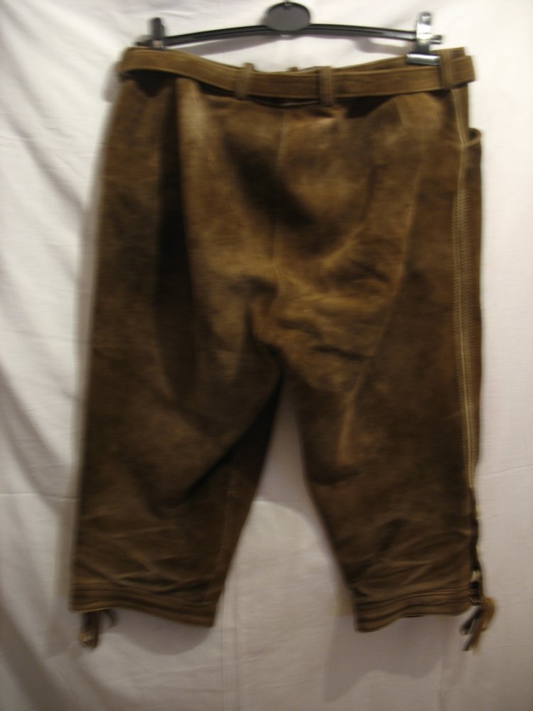 Damen 3/ 4 Lederhose Gr. 46