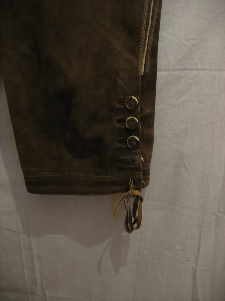 Damen 3/ 4 Lederhose Gr. 46