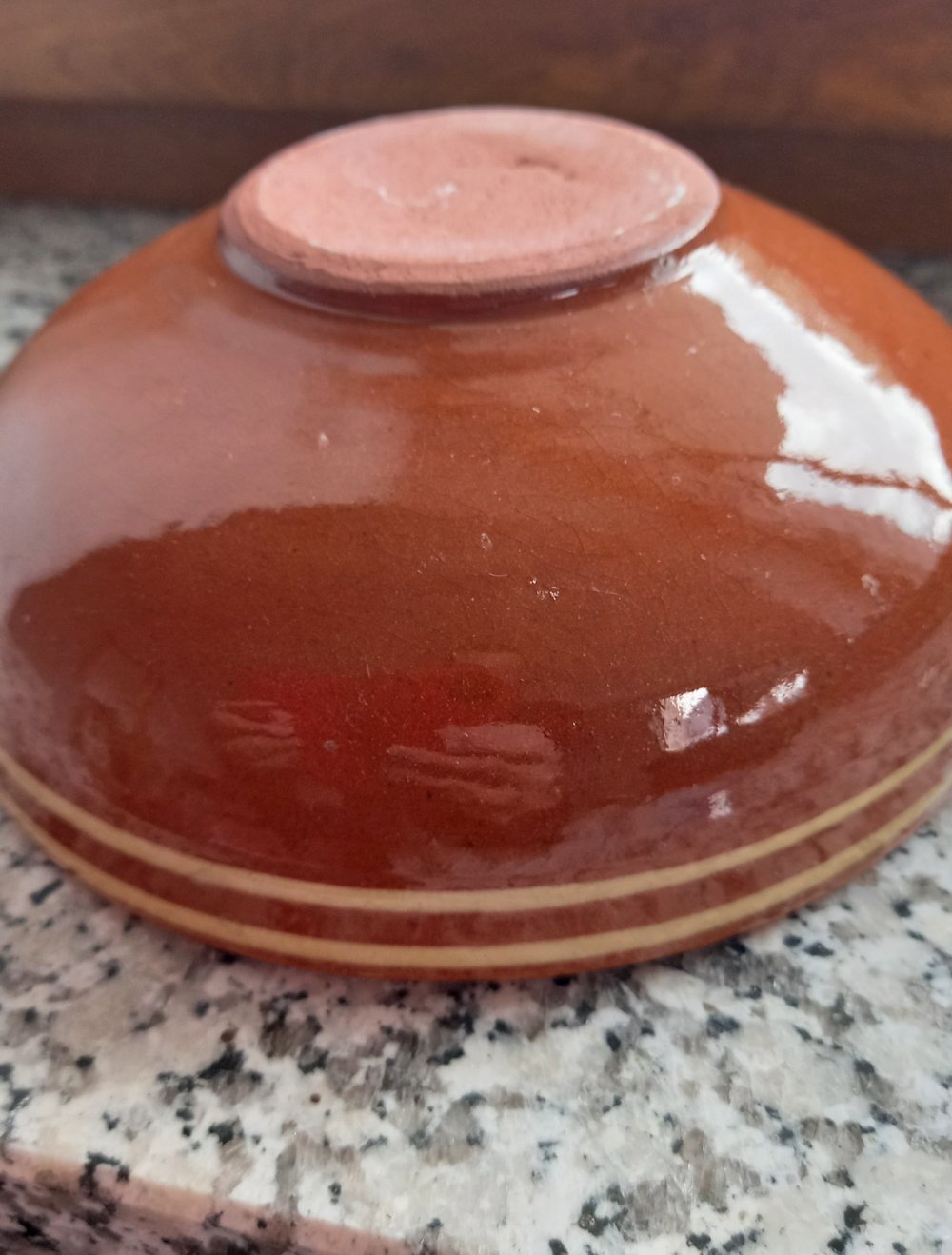 Ton Schale handbemalt