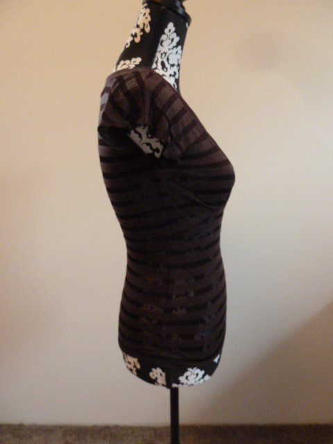 Amisu - Top - braun - Größe XS