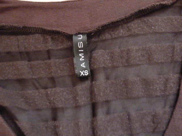 Amisu - Top - braun - Größe XS