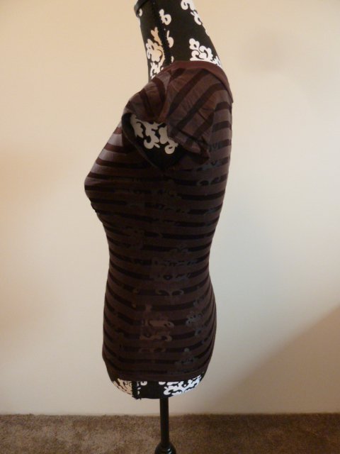 Amisu - Top - braun - Größe XS