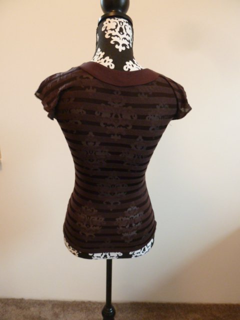 Amisu - Top - braun - Größe XS