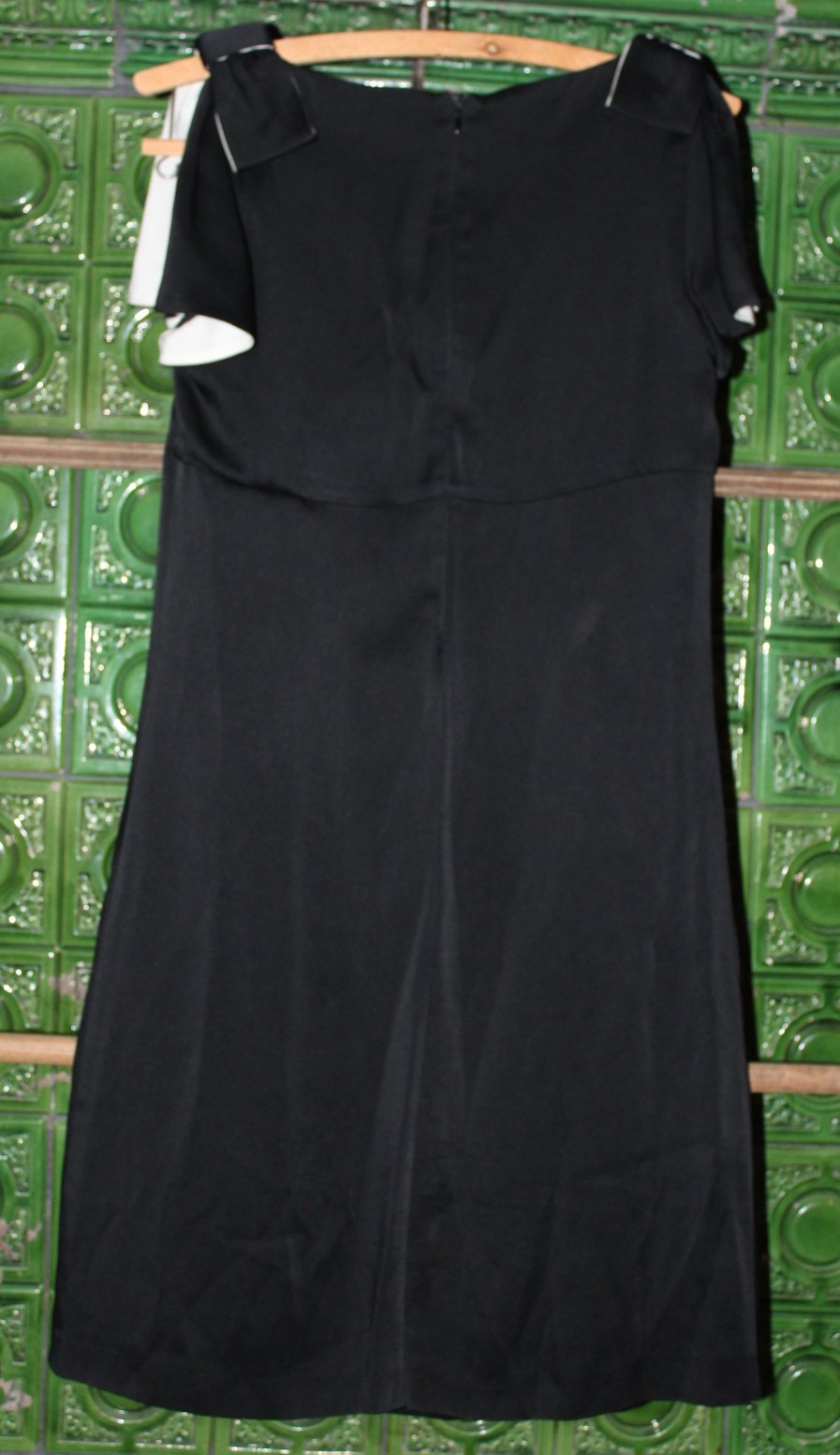 kleines Schwarzes, kurzes schwarzes Kleid mit Schleifen, RED Valentino, ca. Größe 34-36