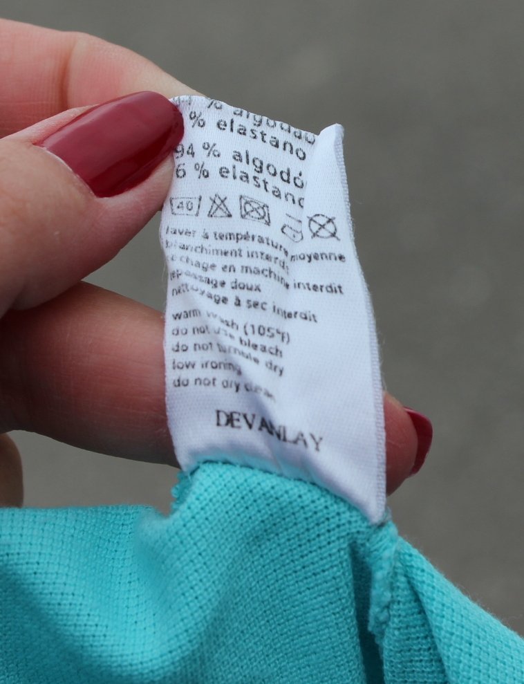 türkises Poloshirt von Lacoste, Größe 34