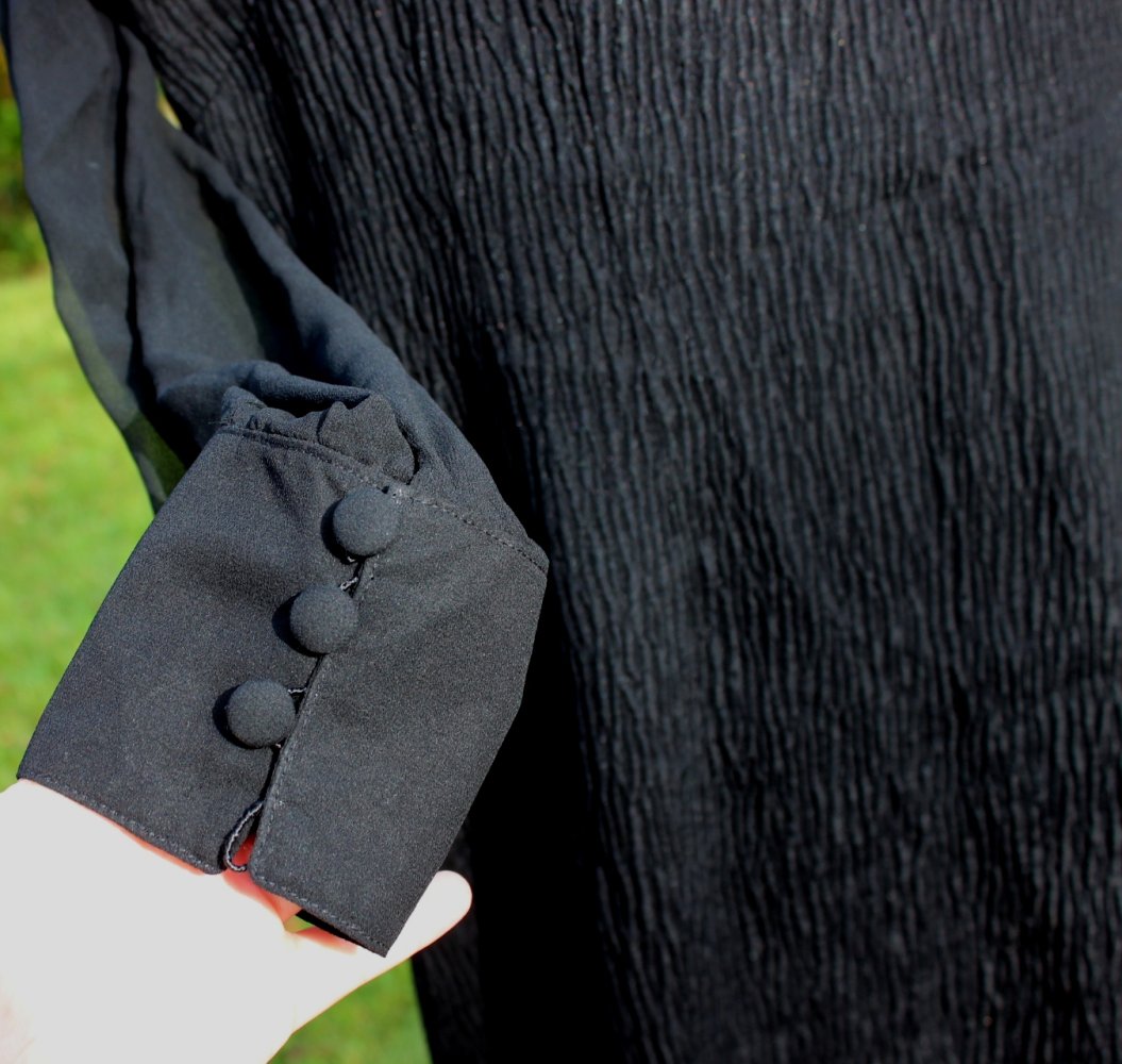 schwarzes True Vintage Cocktailkleid, Abendkleid, DIY Unikat, ca. Größe 42-44