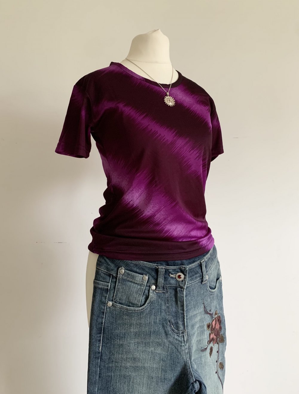 lila violett pinkes y2k vintage Retro Shirt