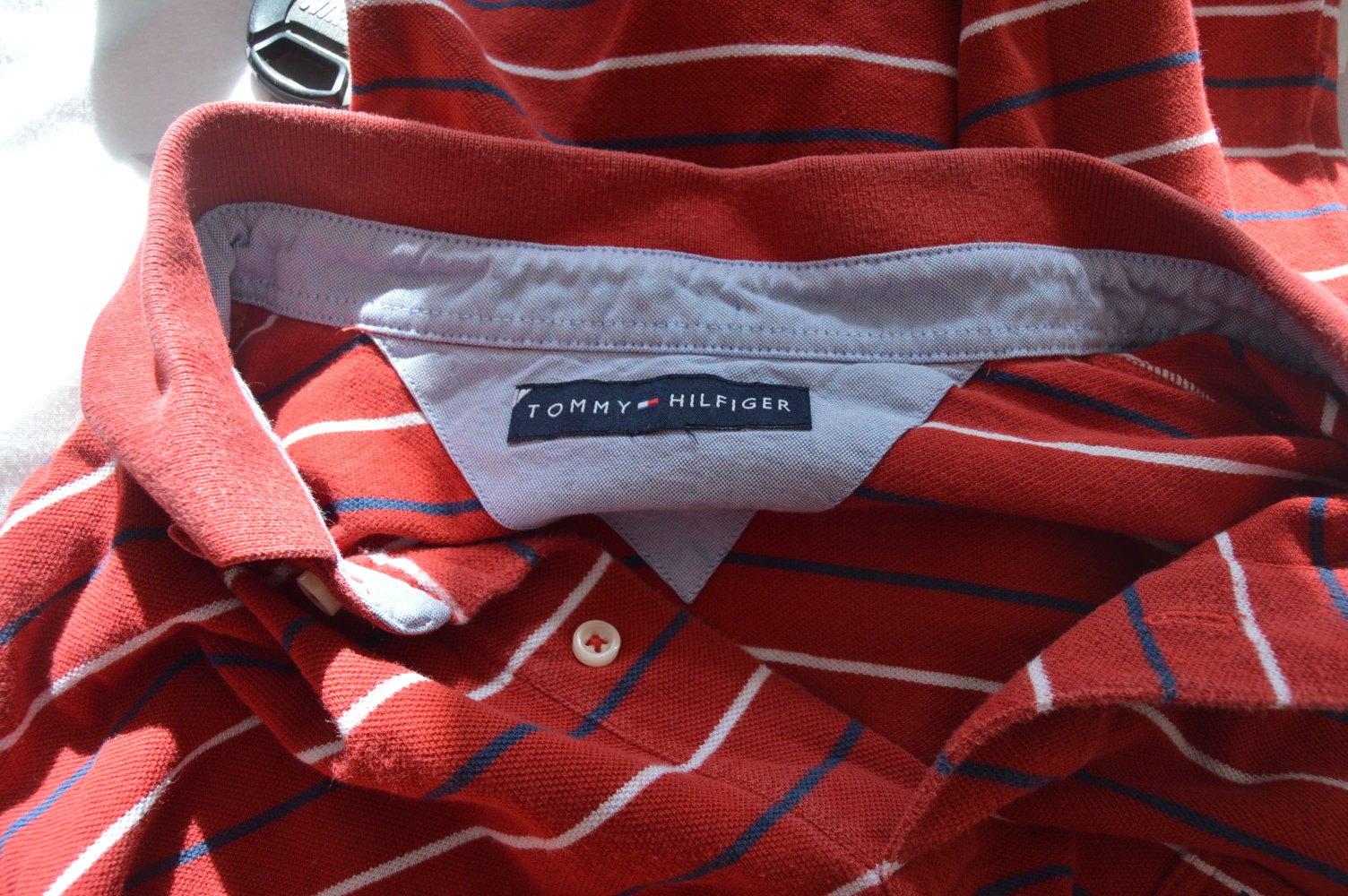 Tommy Hilfiger Polo rot gestreift