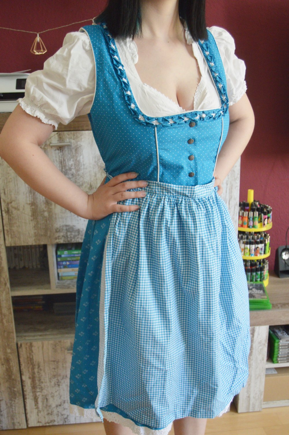 Waldschütz Dirndl gr.M 40/42 komplett mit Schürze und Bluse